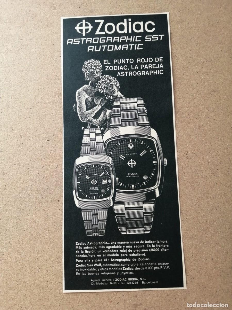 Otros art&iacute;culos de coleccionismo en papel: ANUNCIO. RELOJES ZODIAC