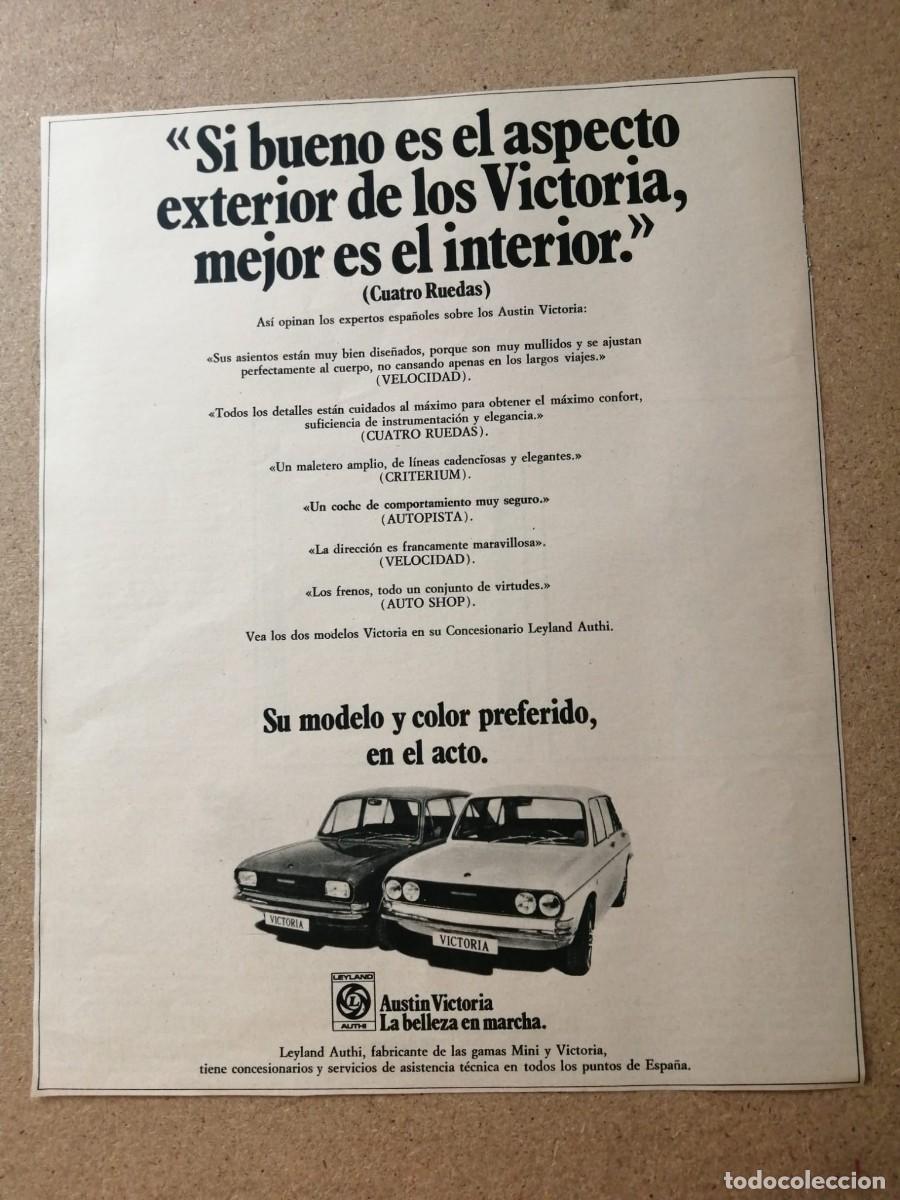 Otros art&iacute;culos de coleccionismo en papel: ANUNCIO. AUSTIN VICTORIA