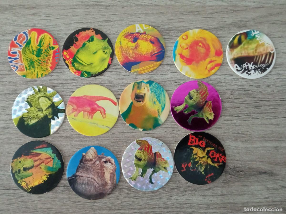Otros art&iacute;culos de coleccionismo en papel: 13 TAZOS DINOSAURIO DISNEY
