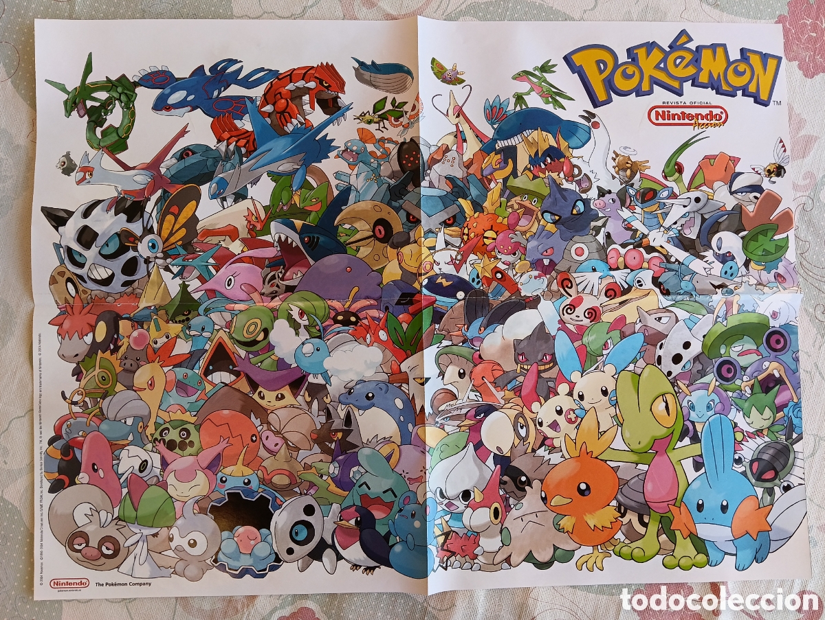 Otros art&iacute;culos de coleccionismo en papel: Poster Pok&eacute;mon Regi&oacute;n Hoen