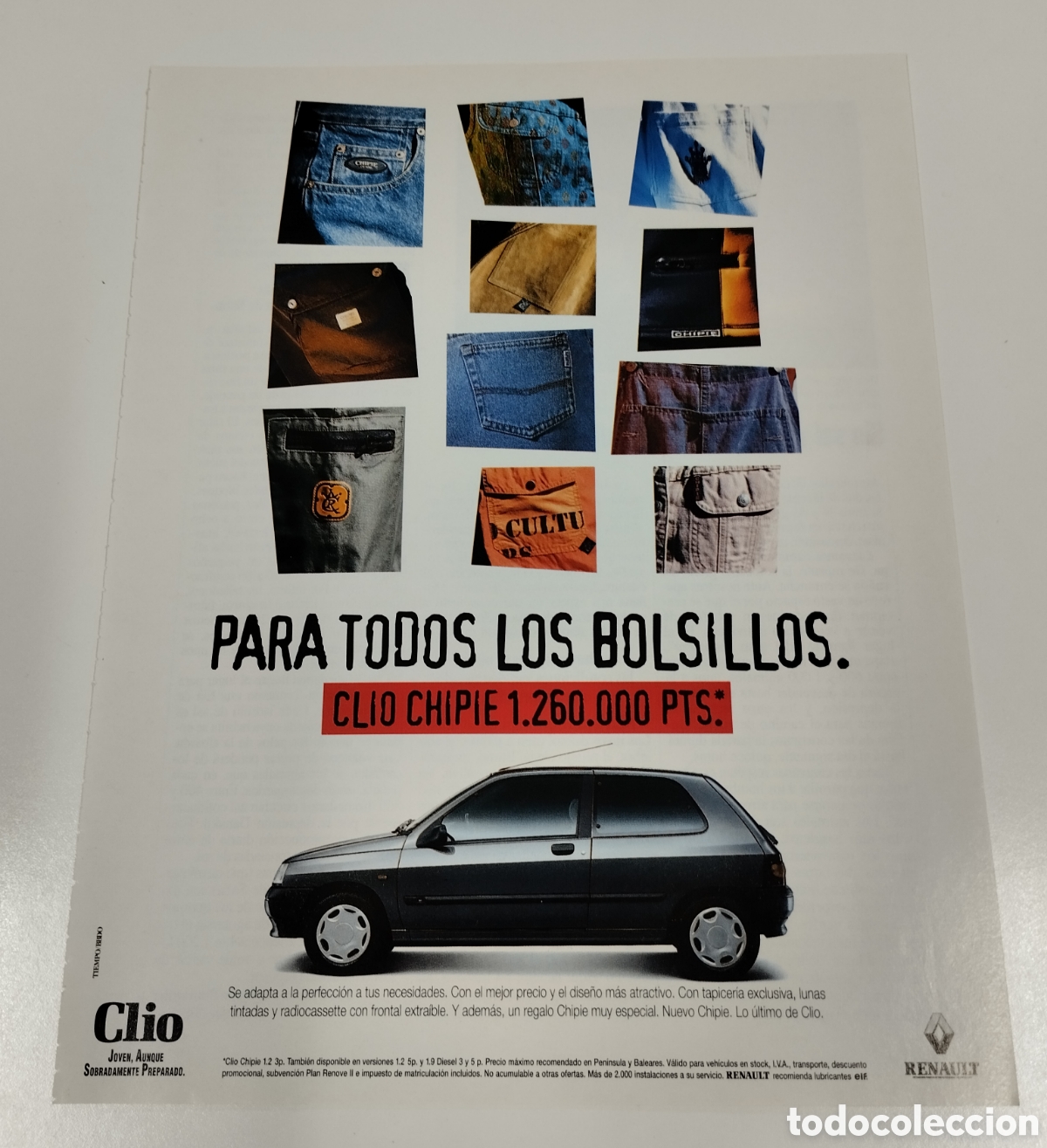 Otros art&iacute;culos de coleccionismo en papel: Publicidad Renault Clio Chipie
