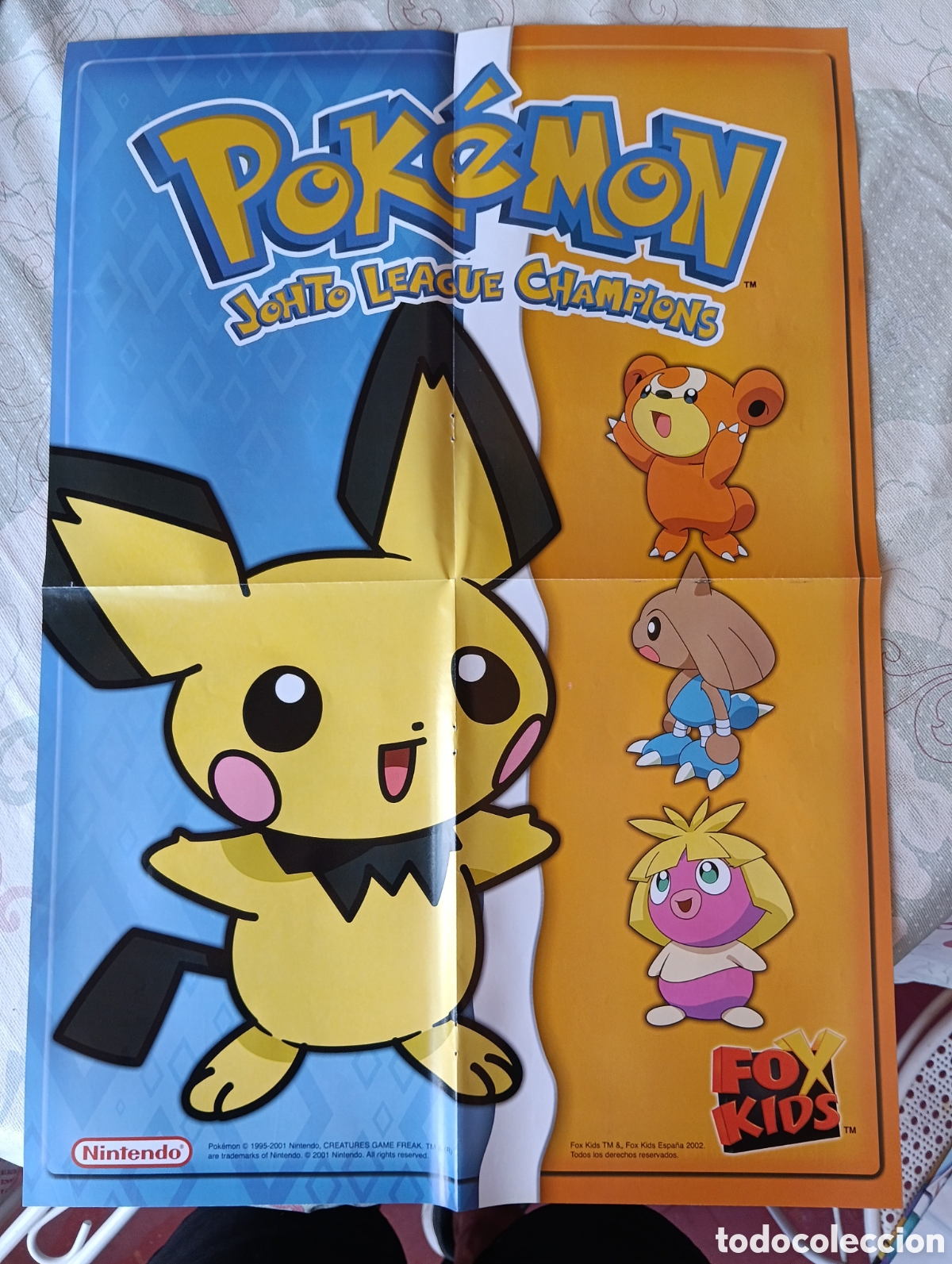 Otros art&iacute;culos de coleccionismo en papel: Poster Pok&eacute;mon Johto League Champions