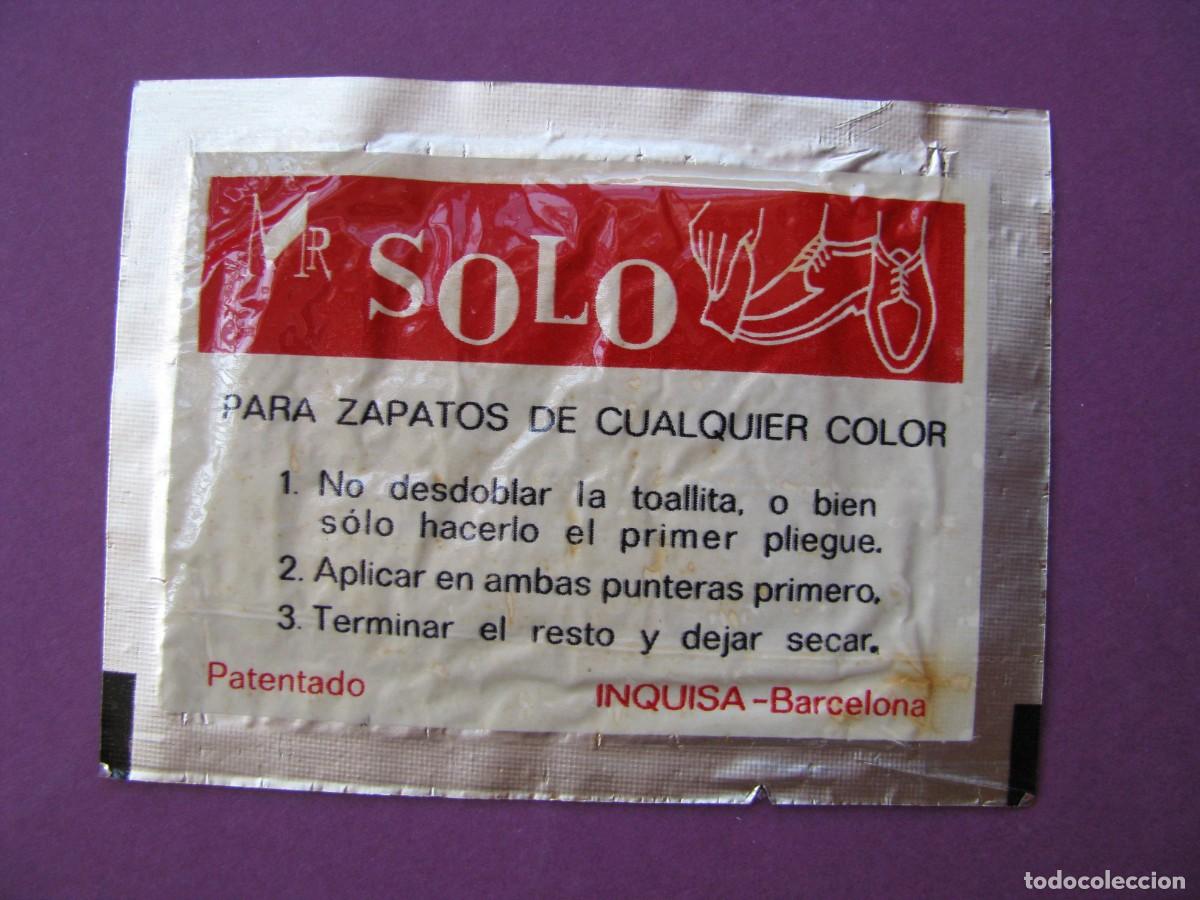 Otros art&iacute;culos de coleccionismo en papel: SOBRE CON TOALLITA PARA LIMPIAR ZAPATOS. A&Ntilde;OS 70