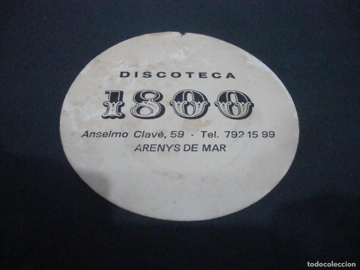 Otros art&iacute;culos de coleccionismo en papel: POSAVASOS DISCOTECA 1800 ARENYS DE MAR