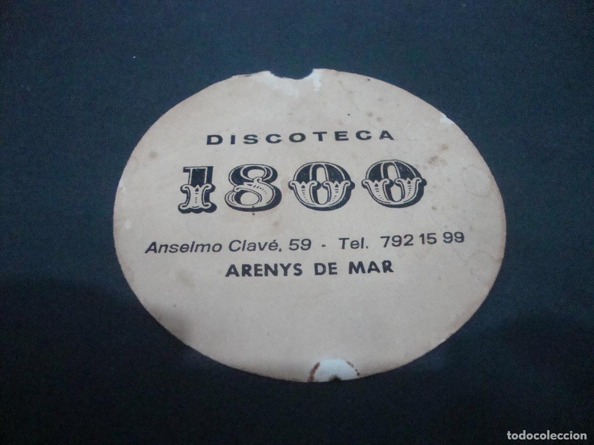 Otros art&iacute;culos de coleccionismo en papel: POSAVASOS DISCOTECA 1800 ARENYS DE MAR