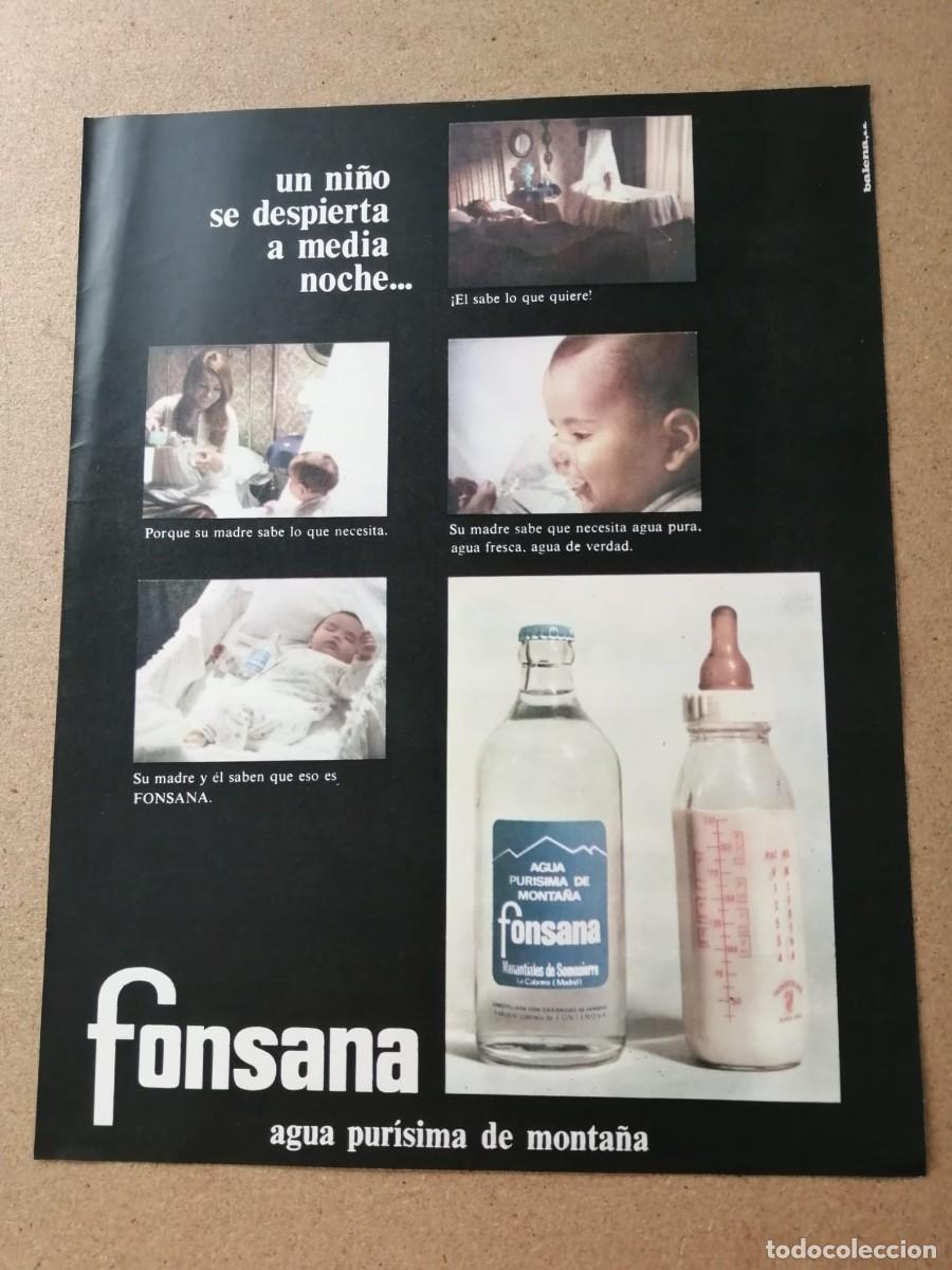Otros art&iacute;culos de coleccionismo en papel: ANUNCIO. AGUA FONSANA