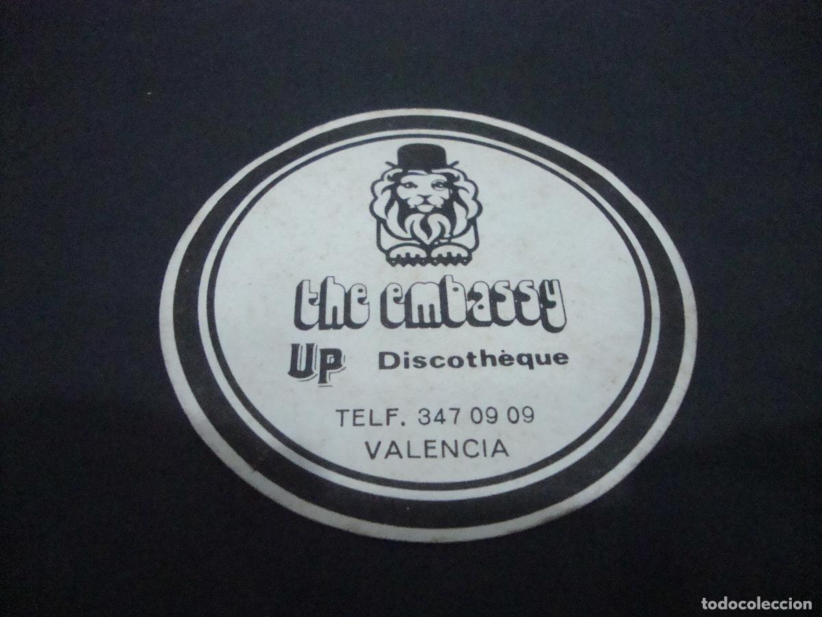 Otros art&iacute;culos de coleccionismo en papel: POSAVASOS DISCOTECA THE EMBASSY VALENCIA