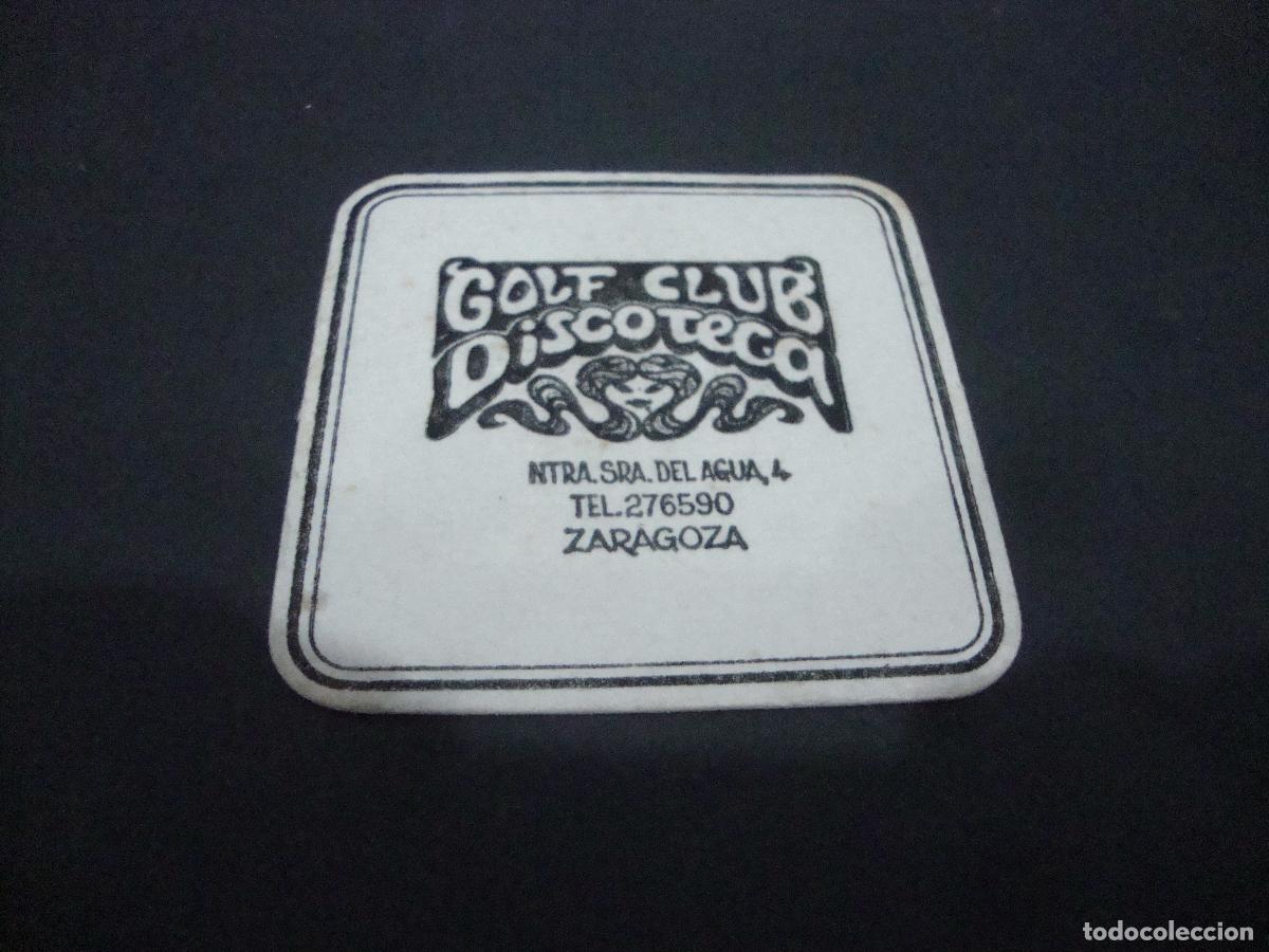 Otros art&iacute;culos de coleccionismo en papel: POSAVASOS DISCOTECA GOLF CLUB DISCOTECA ZARAGOZA