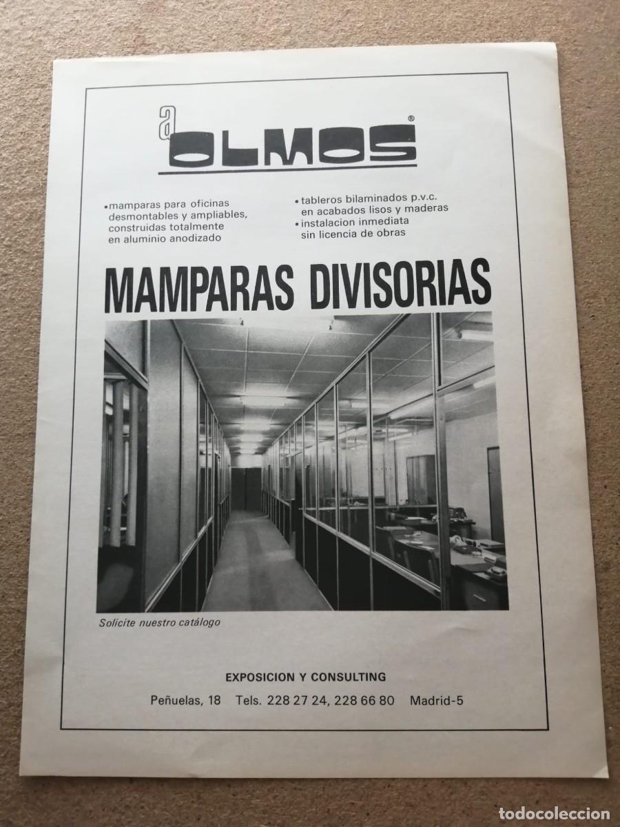 Otros art&iacute;culos de coleccionismo en papel: ANUNCIO. MAMPARAS DIVISORIAS OLMOS