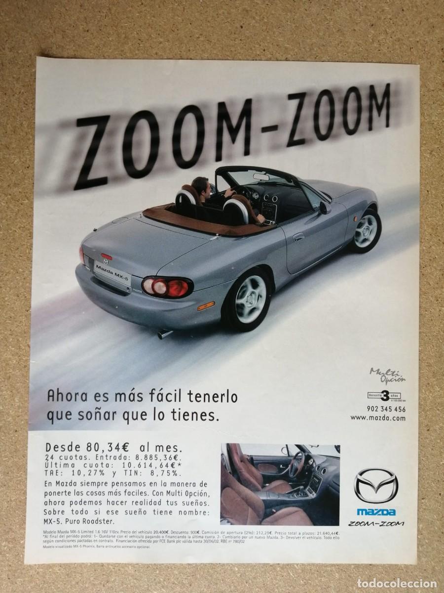 Otros art&iacute;culos de coleccionismo en papel: ANUNCIO. MAZDA ZOOM ZOOM