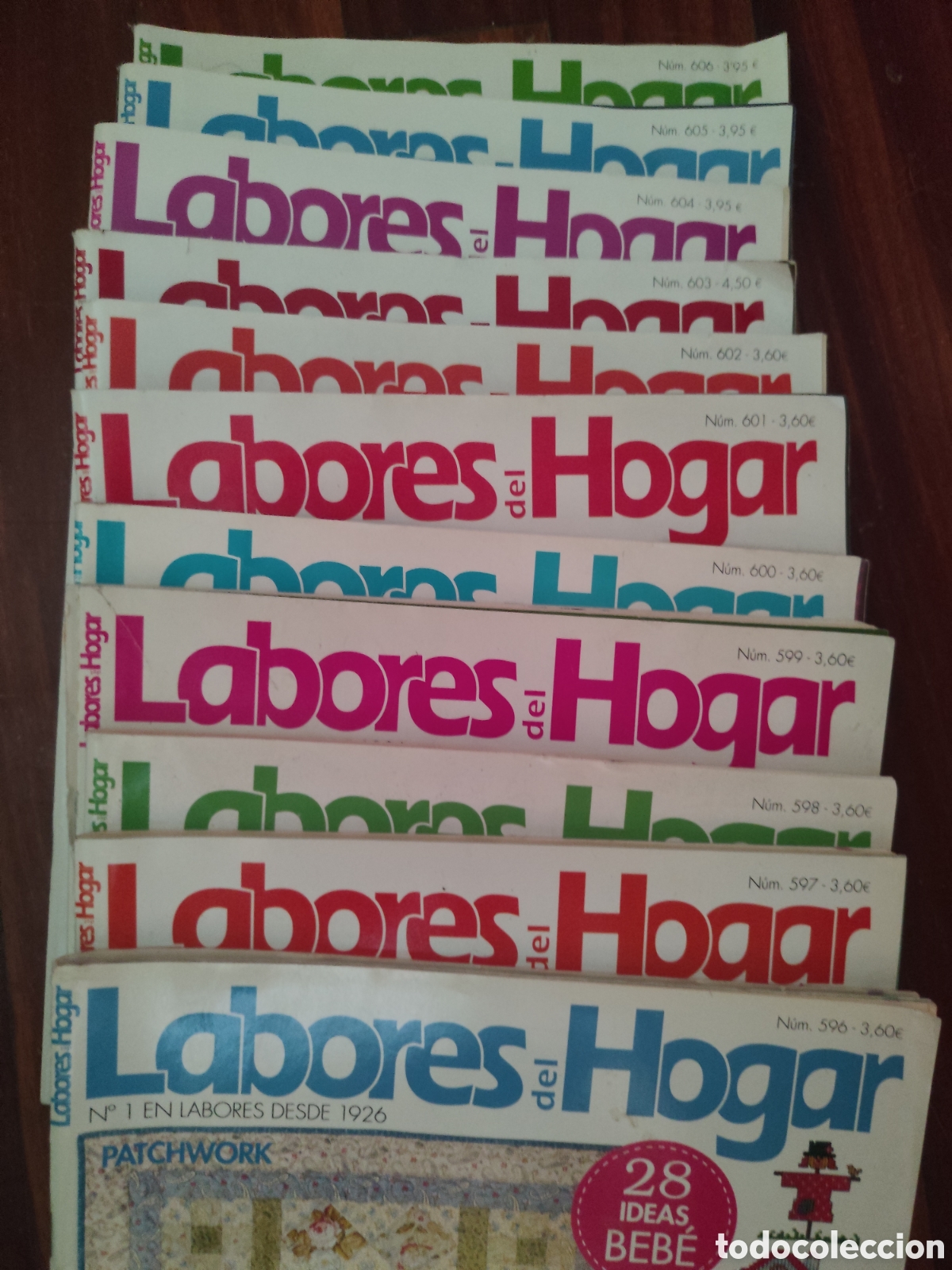 Otros art&iacute;culos de coleccionismo en papel: ​Lote de 11 Revistas Labores del Hogar (N&uacute;meros 596 al 606)