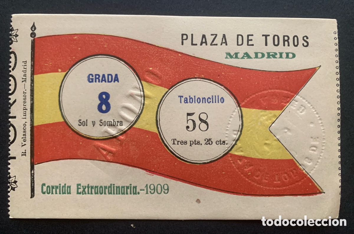 Otros art&iacute;culos de coleccionismo en papel: Archivo 250 entradas plaza de toros De Goya de la Esas de Oro
