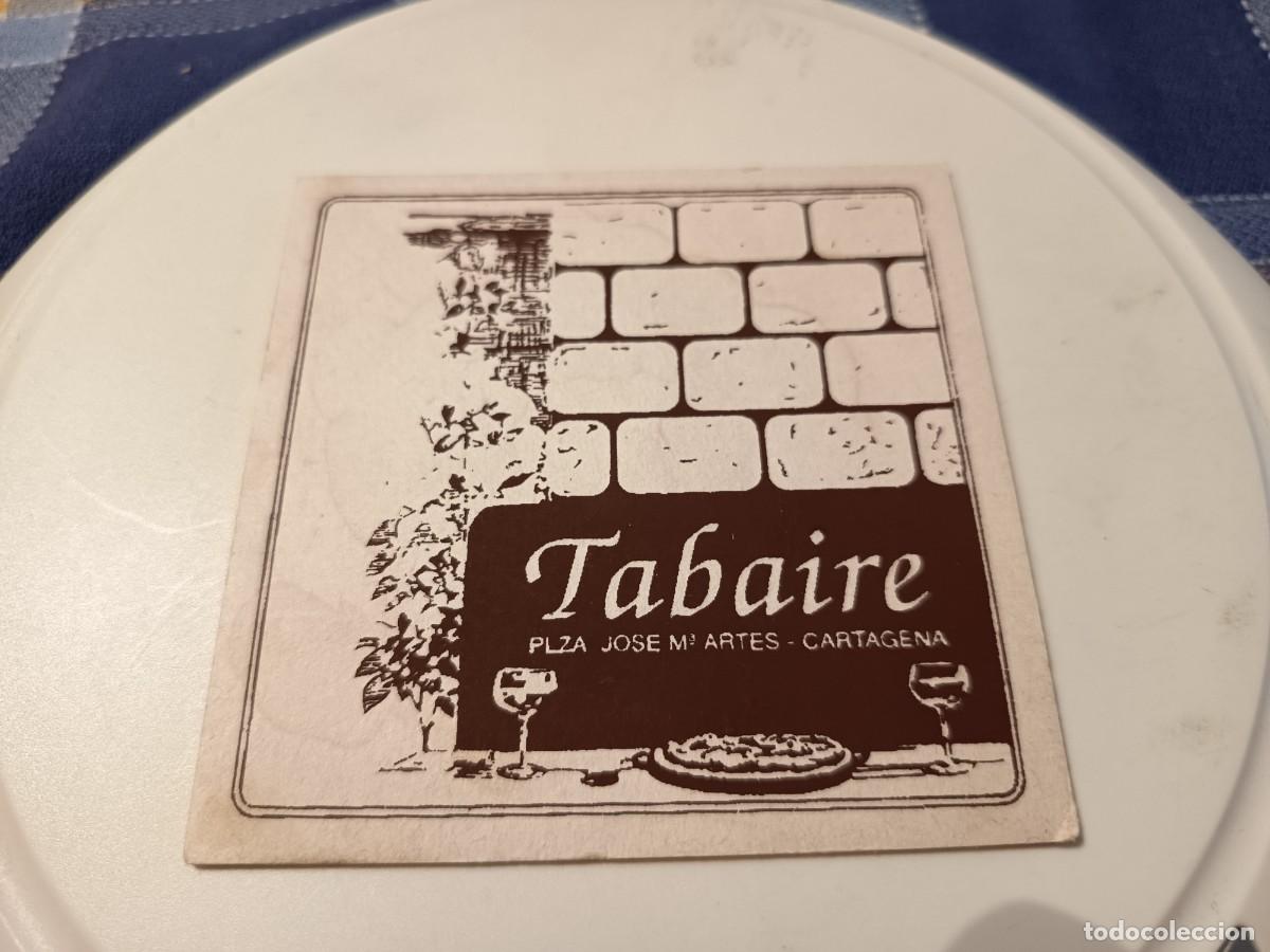 Otros art&iacute;culos de coleccionismo en papel: POSAVASOS RESTAURANTE TABAIRE-CARTAGENA-MURCIA