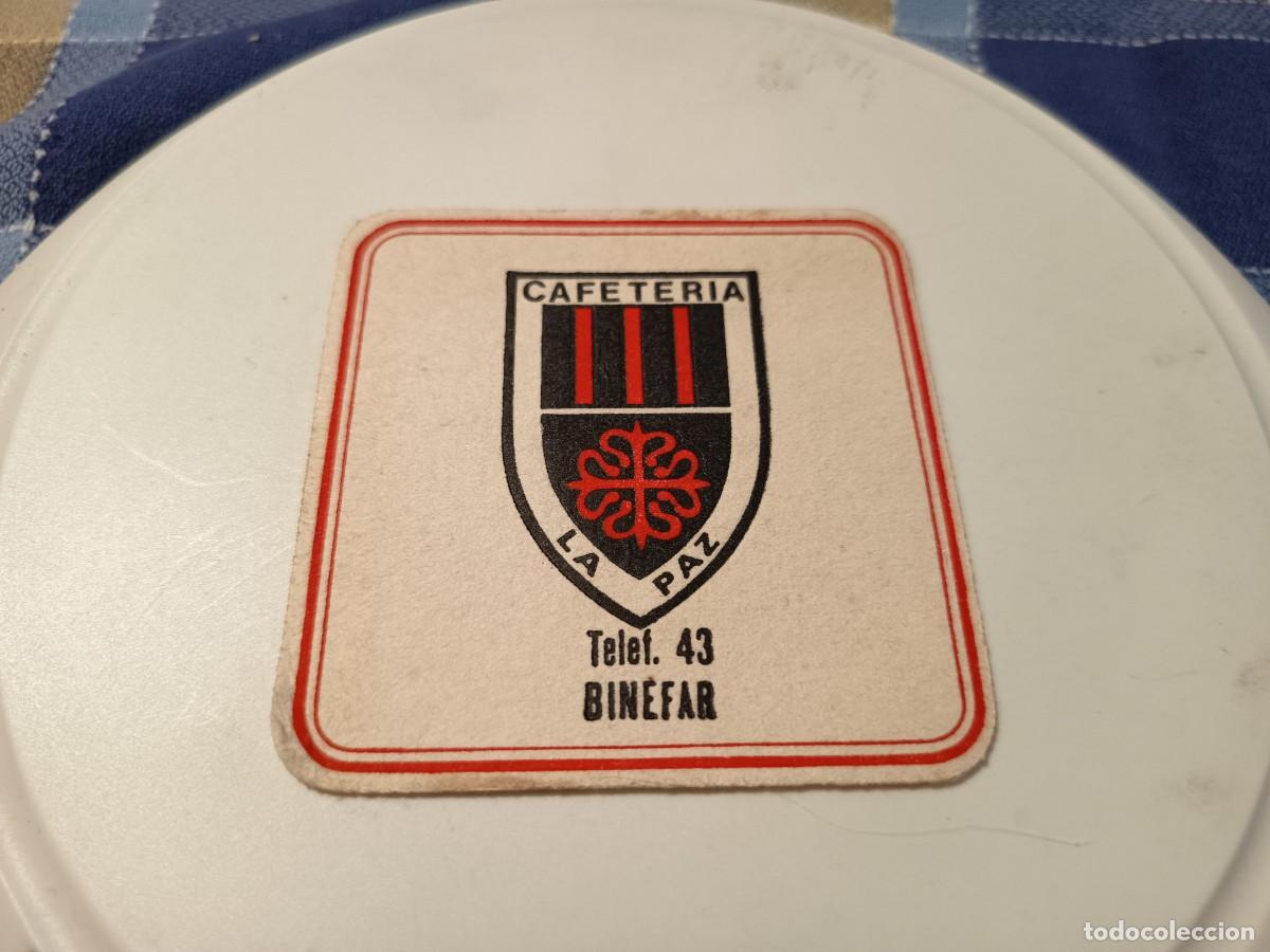 Otros art&iacute;culos de coleccionismo en papel: POSAVASOS CAFETERIA LA PAZ-BINEFAR-HUESCA