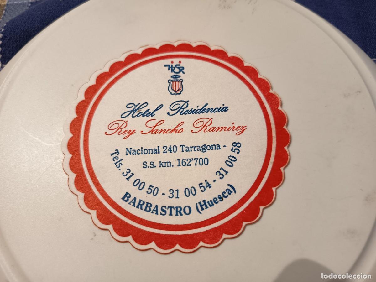 Otros art&iacute;culos de coleccionismo en papel: POSAVASOS HOTEL REY SANCHO RAMIREZ-BARBASTRO-HUESCA