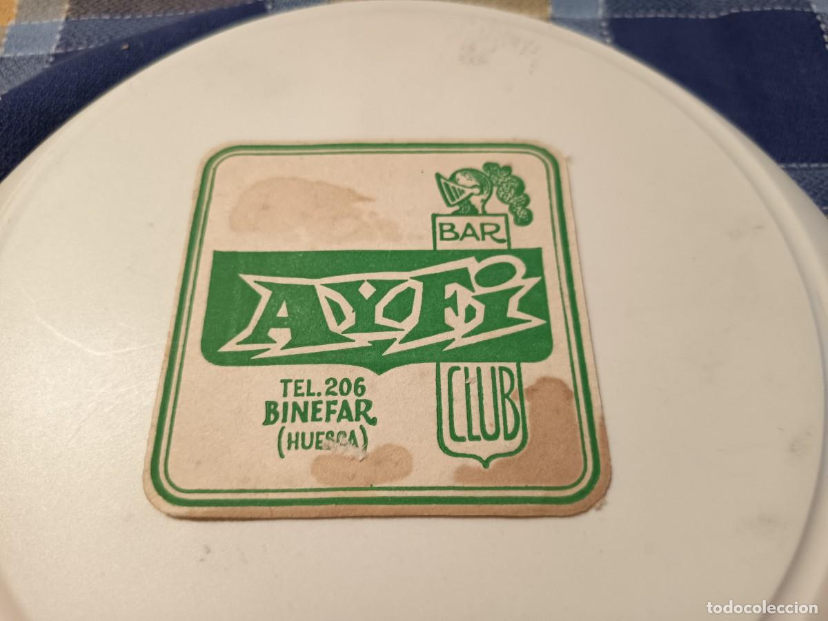 Otros art&iacute;culos de coleccionismo en papel: POSAVASOS BAR CLUB AYFI-BINEFAR-HUESCA