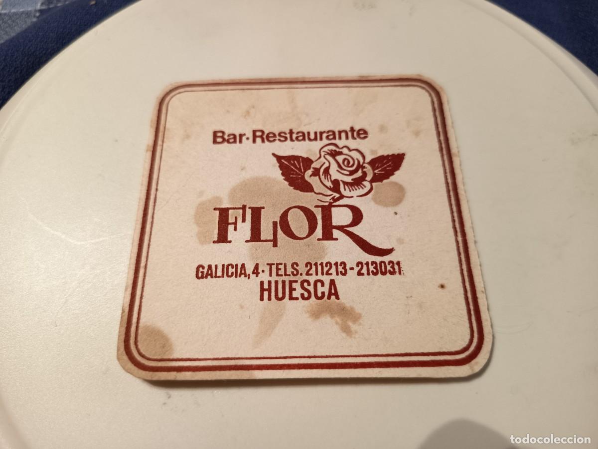 Otros art&iacute;culos de coleccionismo en papel: POSAVASOS RESTAURANTE FLOR-HUESCA