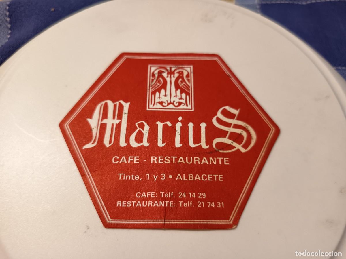 Otros art&iacute;culos de coleccionismo en papel: POSAVASOS CAFE RESTAURANTE MARIUS-ALBACETE