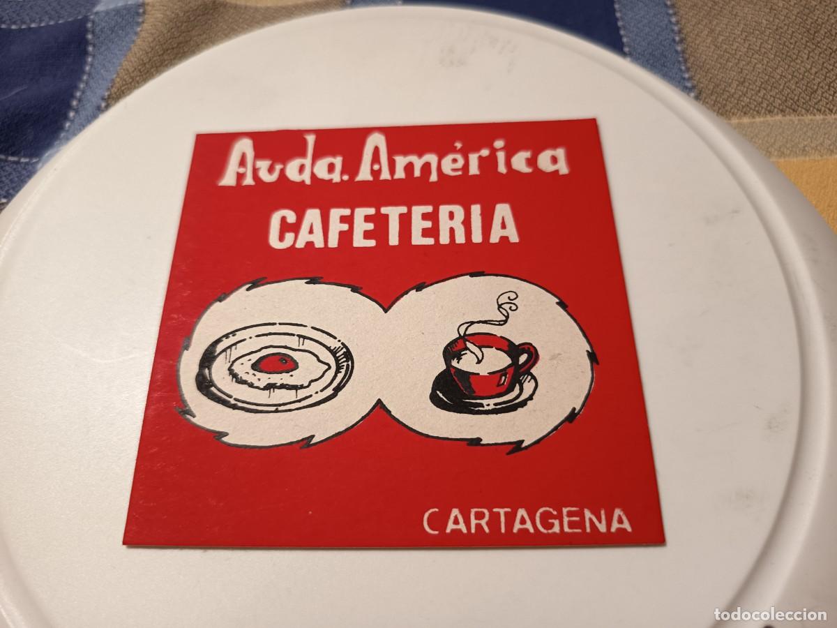 Otros art&iacute;culos de coleccionismo en papel: POSAVASOS CAFETERIA AVDA.AMERICA-CARTAGENA-MURCIA