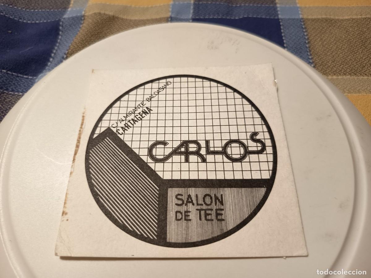 Otros art&iacute;culos de coleccionismo en papel: POSAVASOS SALON DE TE CARLOS-CARTAGENA-MURCIA