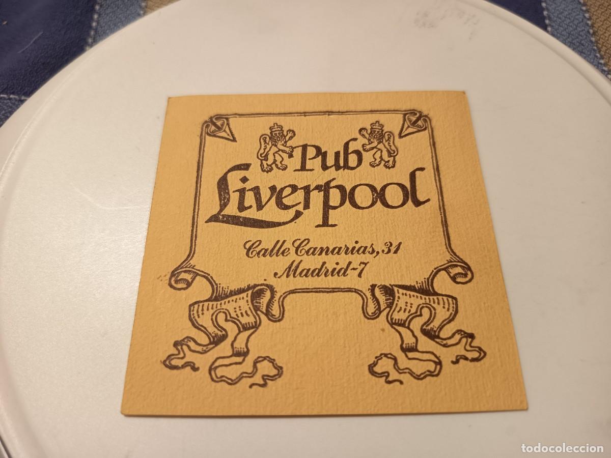 Otros art&iacute;culos de coleccionismo en papel: POSAVASOS PUB LIVERPOOL-MADRID
