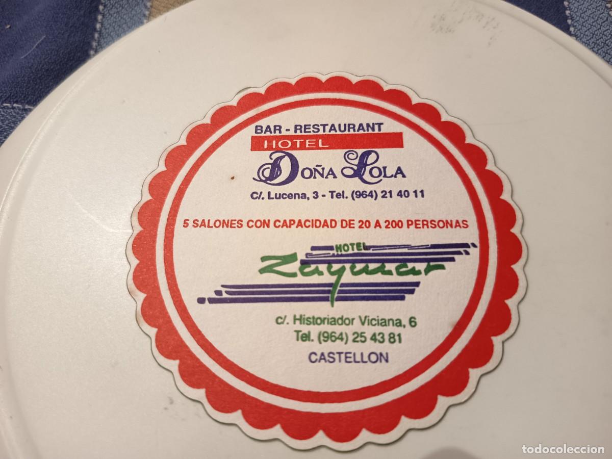 Otros art&iacute;culos de coleccionismo en papel: POSAVASOS RESTAURANTE HOTEL DO&Ntilde;A LOLA-CASTELLON