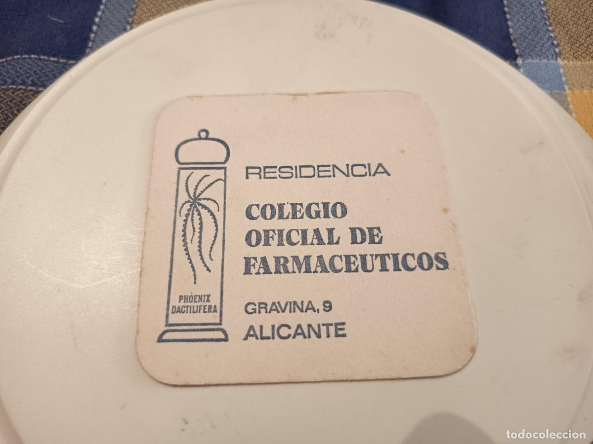 Otros art&iacute;culos de coleccionismo en papel: POSAVASOS RESIDENCIA COLEGIO OFICIAL DE FARMACEUTICOS-ALICANTE