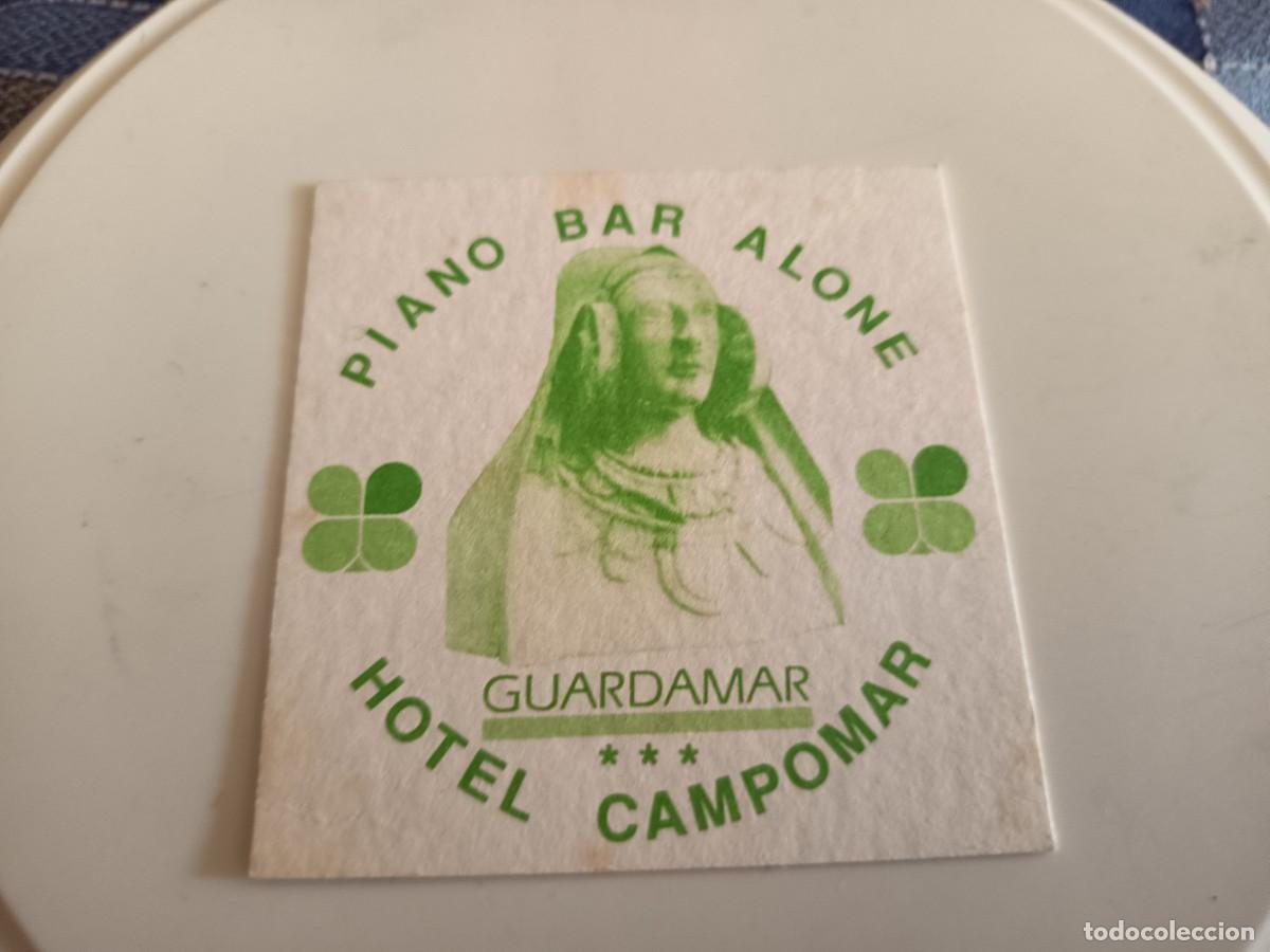 Otros art&iacute;culos de coleccionismo en papel: POSAVASOS PIANO BAR ALONE-GUARDAMAR-ALICANTE