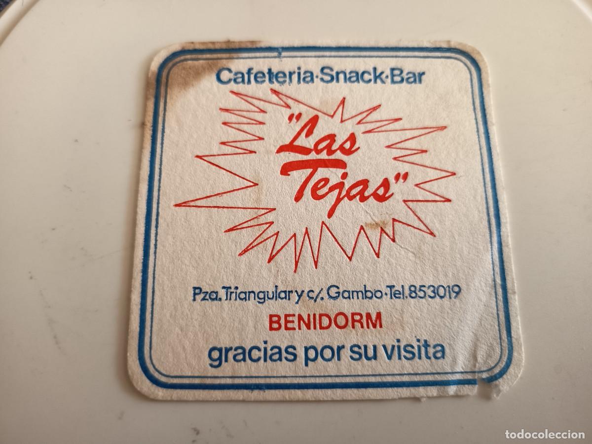Otros art&iacute;culos de coleccionismo en papel: POSAVASOS CAFETERIA LAS TEJAS-BENIDORM-ALICANTE