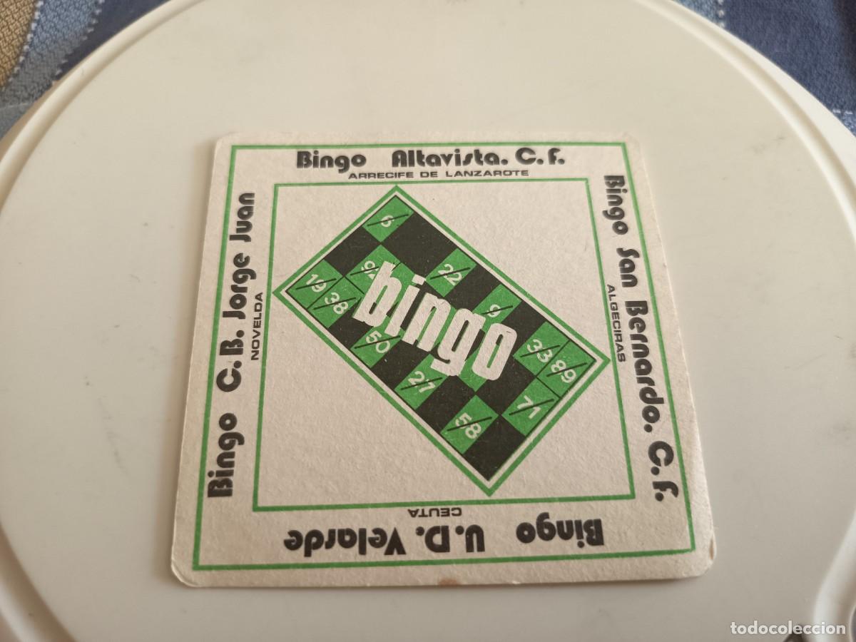 Otros art&iacute;culos de coleccionismo en papel: POSAVASOS BINGO SAN BERNARDO CF-ALGECIRAS-CADIZ