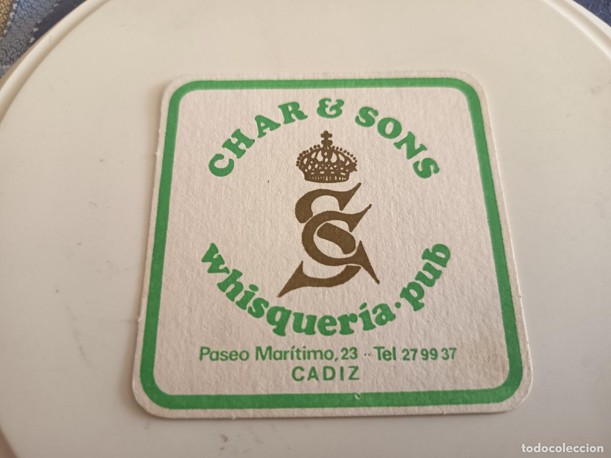 Otros art&iacute;culos de coleccionismo en papel: POSAVASOS WHISKERIA PUB CHAR SONS-CADIZ