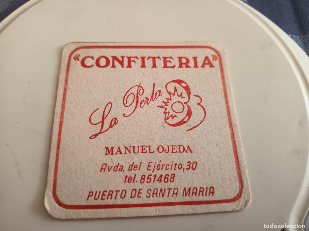 Otros art&iacute;culos de coleccionismo en papel: POSAVASOS CONFITERIA LA PERLA-PUERTO DE SANTA MARIA-CADIZ