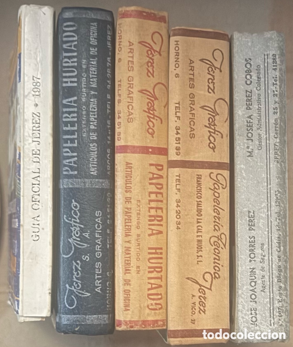 Otros art&iacute;culos de coleccionismo en papel: Lote guia oficial de jerez (1965, 1973, 1976, 1983 y 1987