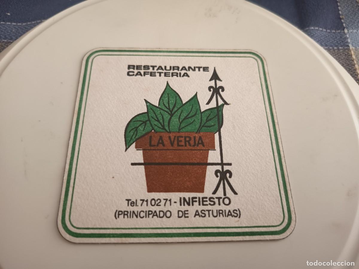 Otros art&iacute;culos de coleccionismo en papel: POSAVASOS CAFETERIA LA VERJA- INFIESTO-ASTURIAS