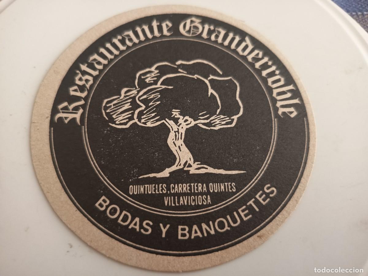 Otros art&iacute;culos de coleccionismo en papel: POSAVASOS RESTAURANTE GRANDERROBLE-VILLAVICIOSA-ASTURIAS