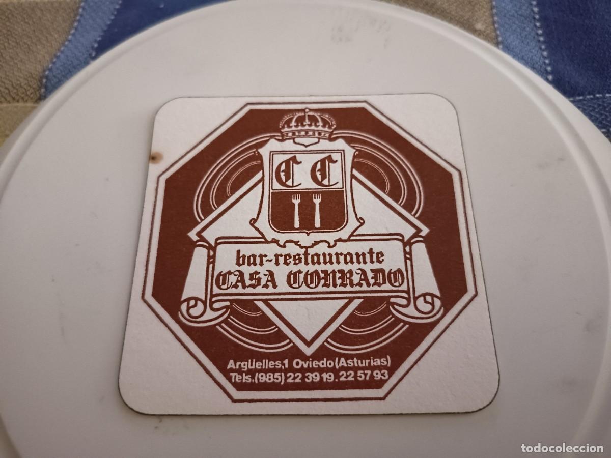 Altri oggetti di carta: POSAVASOS BAR RESTAURANTE CASA CONRADO-OVIEDO-ASTURIAS
