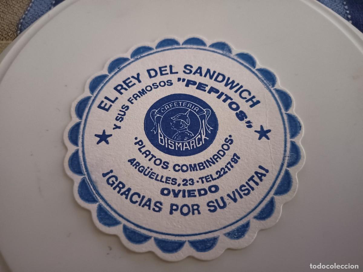 Otros art&iacute;culos de coleccionismo en papel: POSAVASOS CAFETERIA BISMARCK-OVIEDO-ASTURIAS