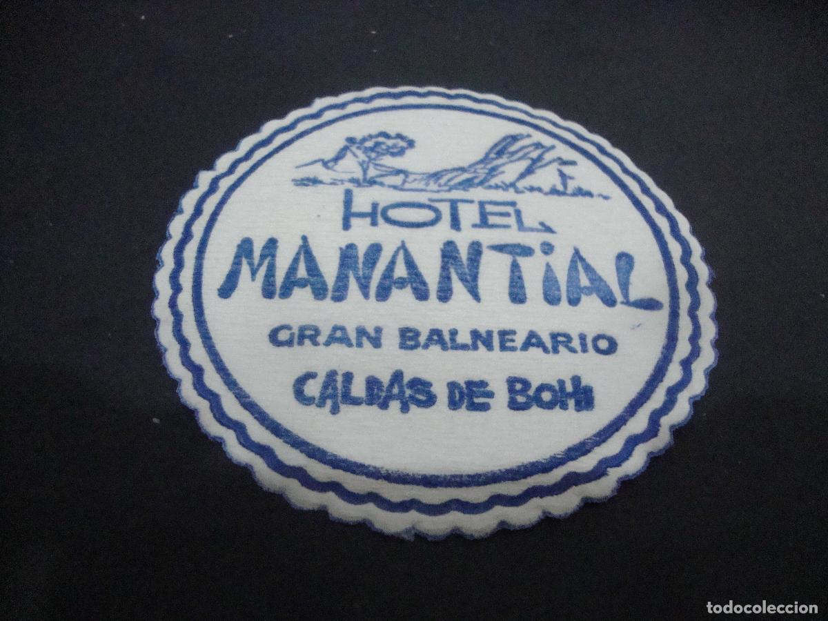 Otros art&iacute;culos de coleccionismo en papel: POSAVASOS HOTEL MANANTIAL CALDAS DE BOHI