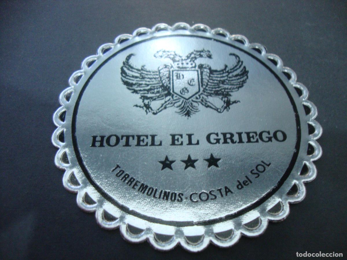 Otros art&iacute;culos de coleccionismo en papel: POSAVASOS HOTEL EL GRIEGO TORREMOLINOS