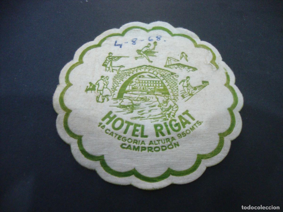 Otros art&iacute;culos de coleccionismo en papel: POSAVASOS HOTEL RIGAT CAMPRODON