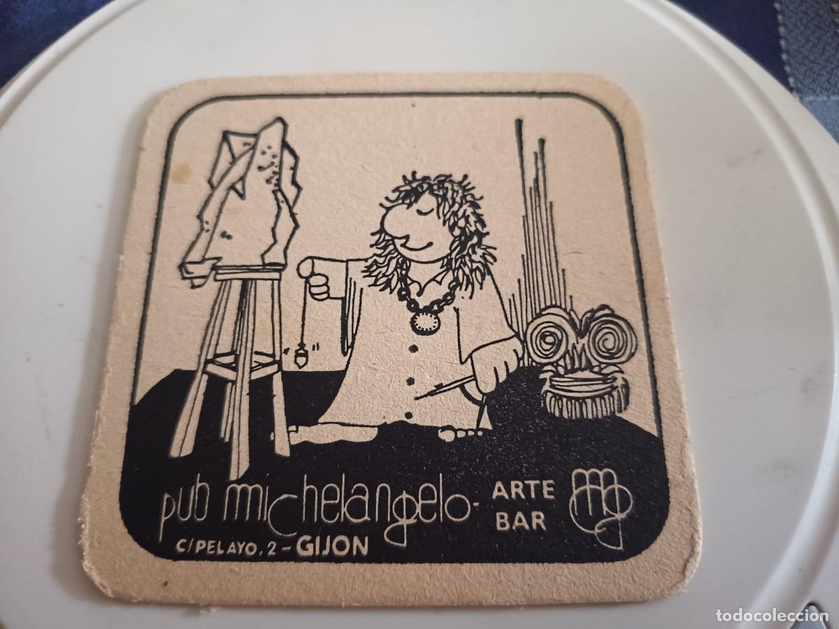 Otros art&iacute;culos de coleccionismo en papel: POSAVASOS PUB MICHELANGELO-GIJON-ASTURIAS