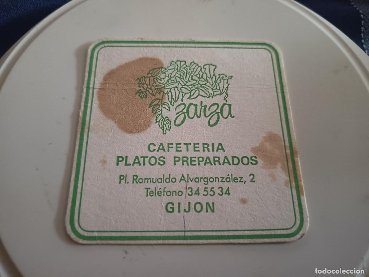 Otros art&iacute;culos de coleccionismo en papel: POSAVASOS CAFETERIA ZARZA-GIJON-ASTURIAS