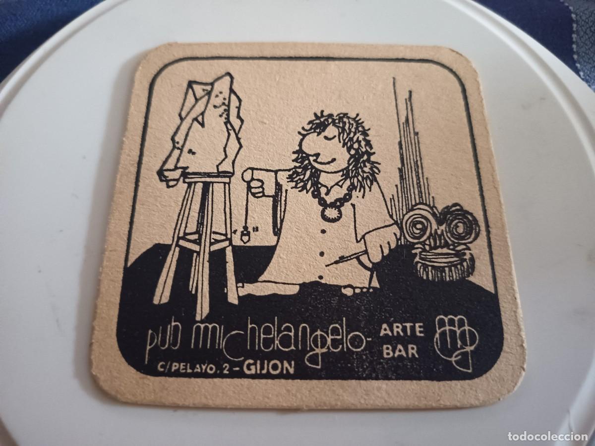Otros art&iacute;culos de coleccionismo en papel: POSAVASOS PUB MICHELANGELO-GIJON-ASTURIAS