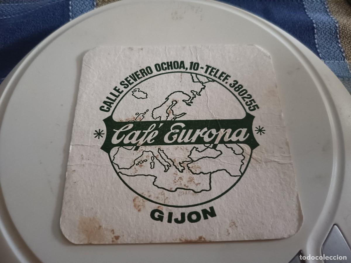 Otros art&iacute;culos de coleccionismo en papel: POSAVASOS CAFETERIA EUROPA-GIJON-ASTURIAS