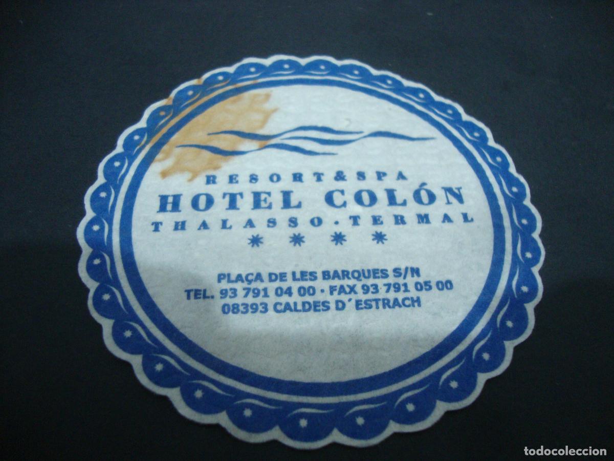 Otros art&iacute;culos de coleccionismo en papel: POSAVASOS HOTEL COLON CALDES D'ESTRACH