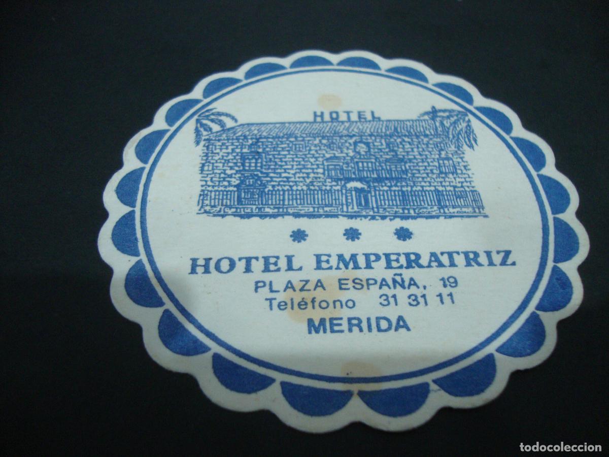 Otros art&iacute;culos de coleccionismo en papel: POSAVASOS HOTEL EMPERATRIZ MERIDA