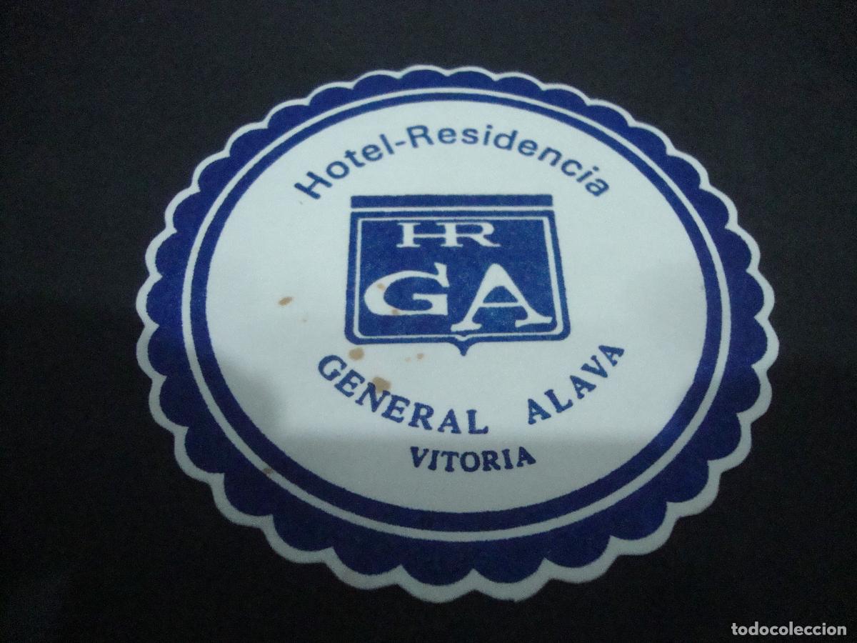 Otros art&iacute;culos de coleccionismo en papel: POSAVASOS HOTEL RESIDENCIA GENERAL ALAVA VITORIA