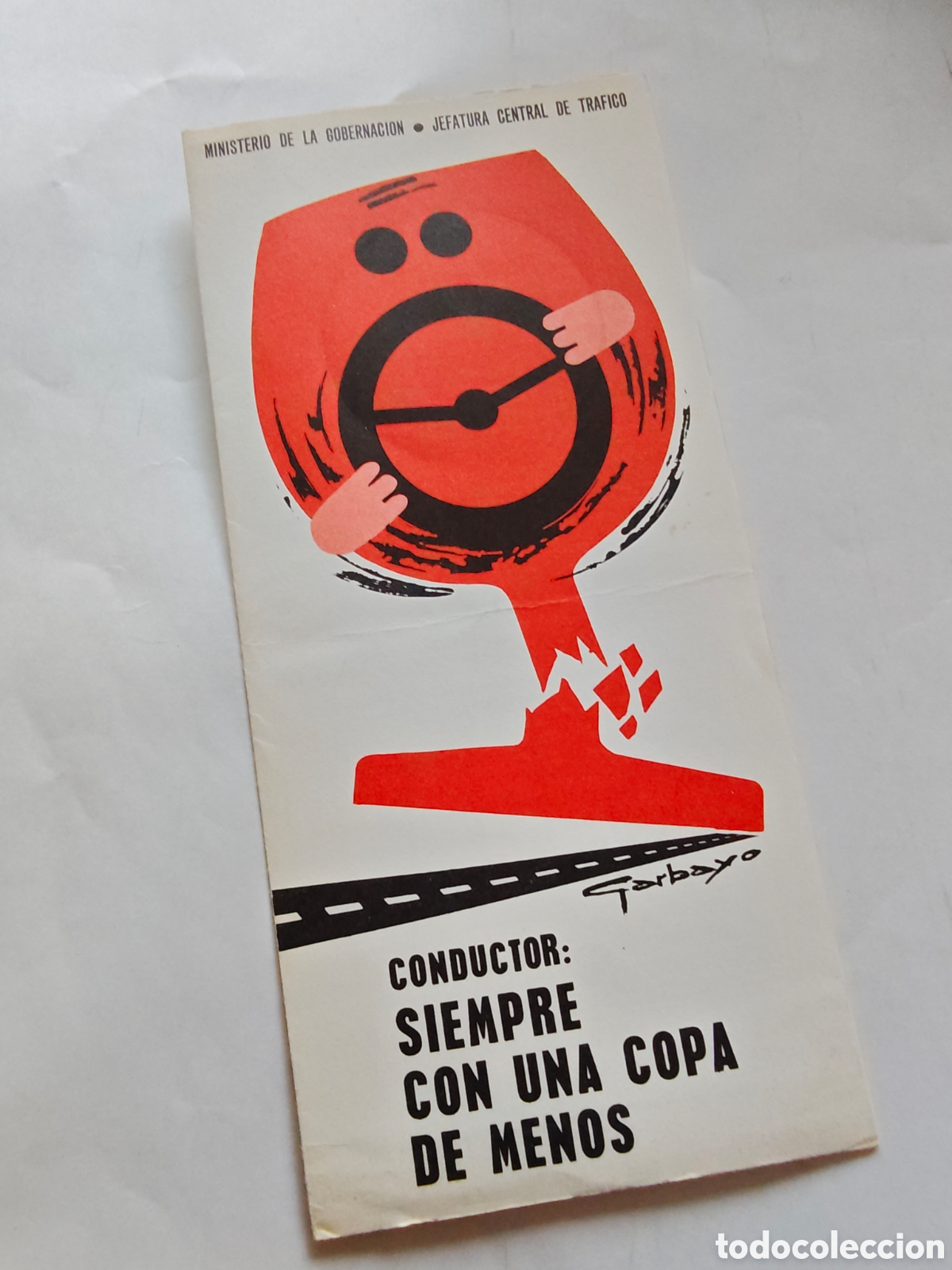 Otros art&iacute;culos de coleccionismo en papel: folleto trafico - conducir una copa menos - 1972 - tdk295p