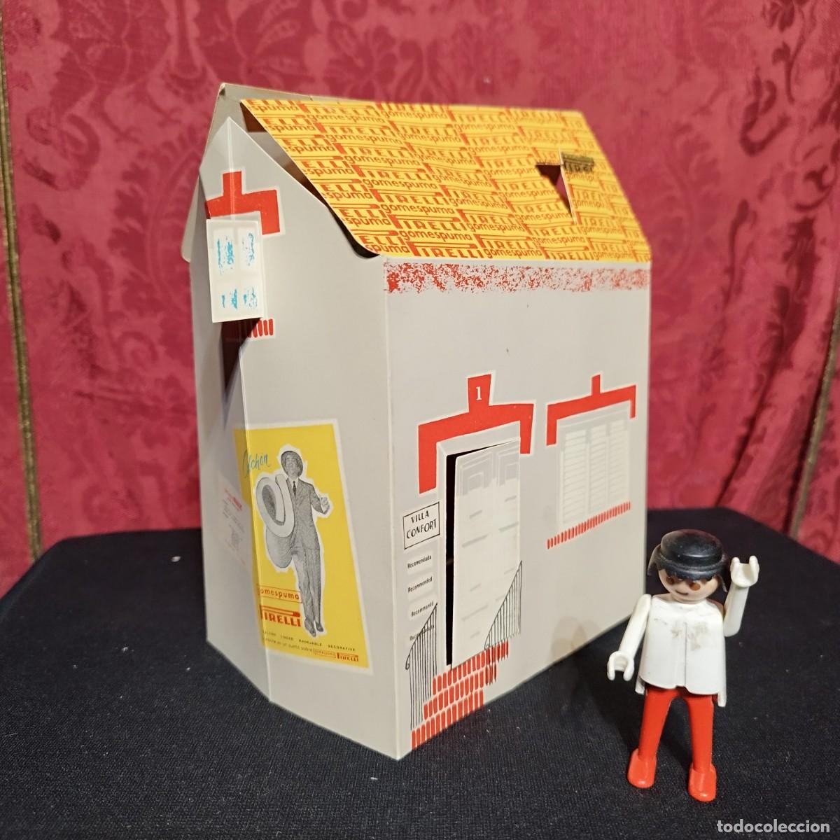 Otros art&iacute;culos de coleccionismo en papel: PUBLICIDAD COLCHON ALMOHADA GOMESPUMA PIRELLI - CASA PLEGABLE DE CARTON EN MUY BUEN ESTADO