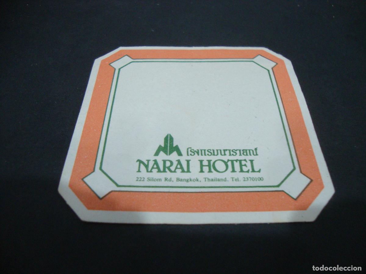 Otros art&iacute;culos de coleccionismo en papel: POSAVASOS HOTEL NARAI HOTEL BANGKOK